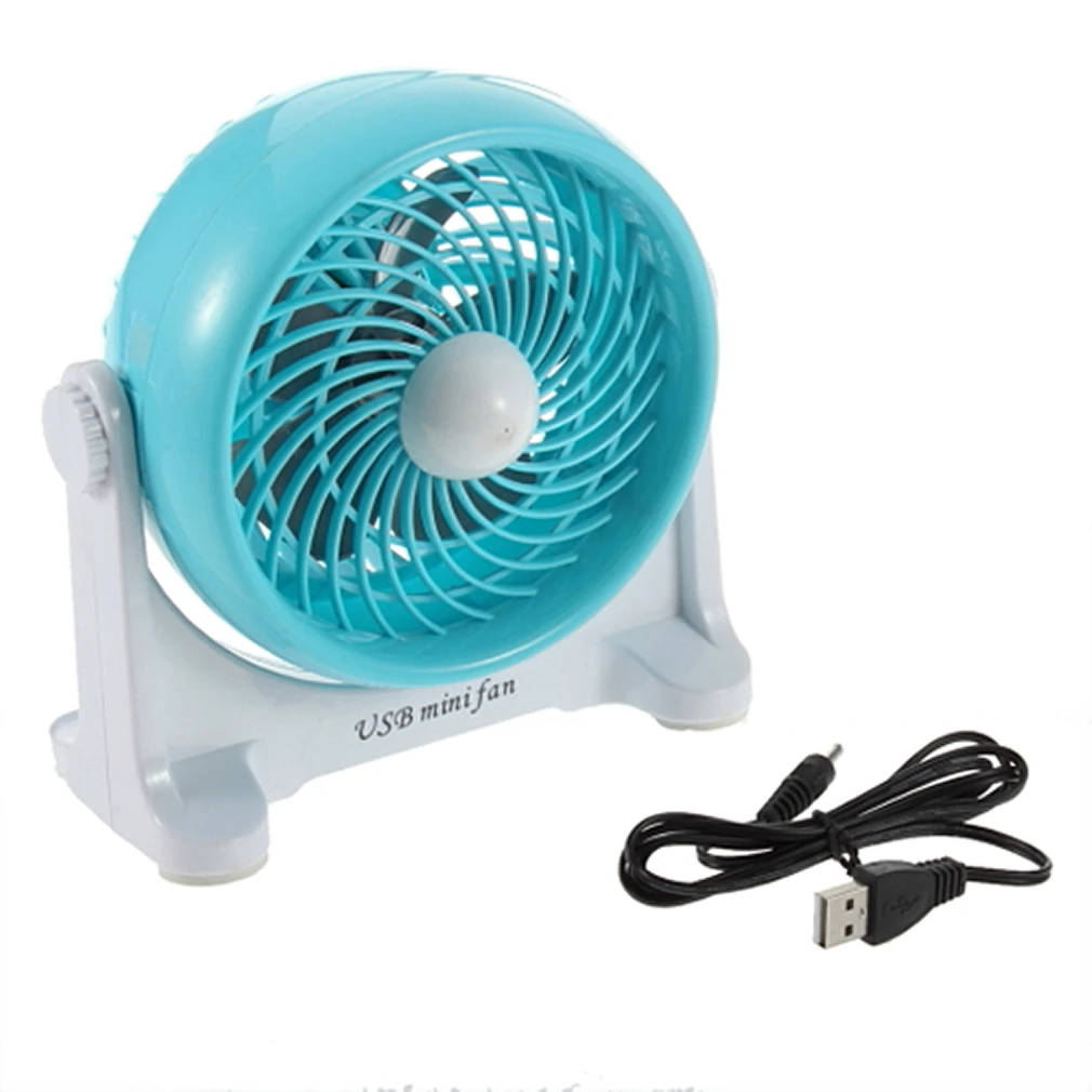 

Portable Mini Rotary Desktop Fan PC USB Cooler Strong Wind