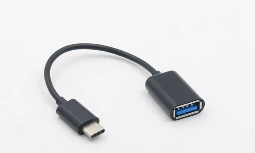 Тип C OTG кабель адаптер USB 3,1 type-C штекер USB 3,0 A Женский OTG кабель для передачи данных Шнур адаптер Белый/Черный 16,5 см