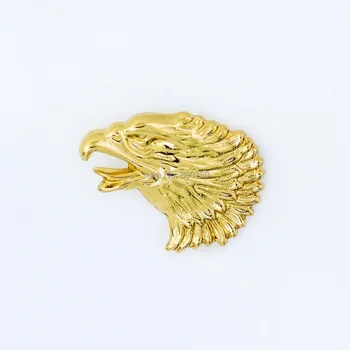 

(KBE01) Wholesale 50pc Western Concho Freedom Eagle Head Concho Left Gold Leathercraft