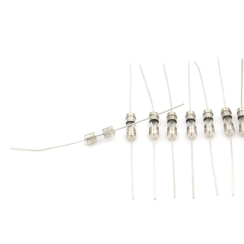 10pcs T3.15A 3150mA 250V Slow Axial Fuse Glass Tube With Lead Wire 3.6*10mm | Обустройство дома