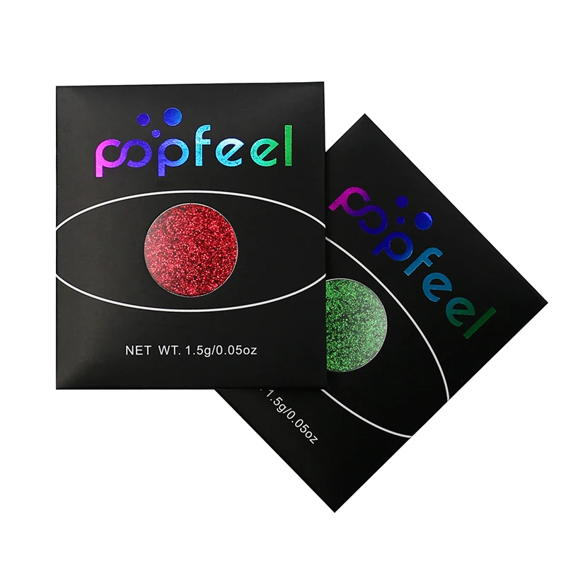 Popfeel, 18 цветов, монохромный блеск для глаз, пудра для женщин, красота, макияж для глаз, блестящая пудра, палитра для макияжа TSLM1