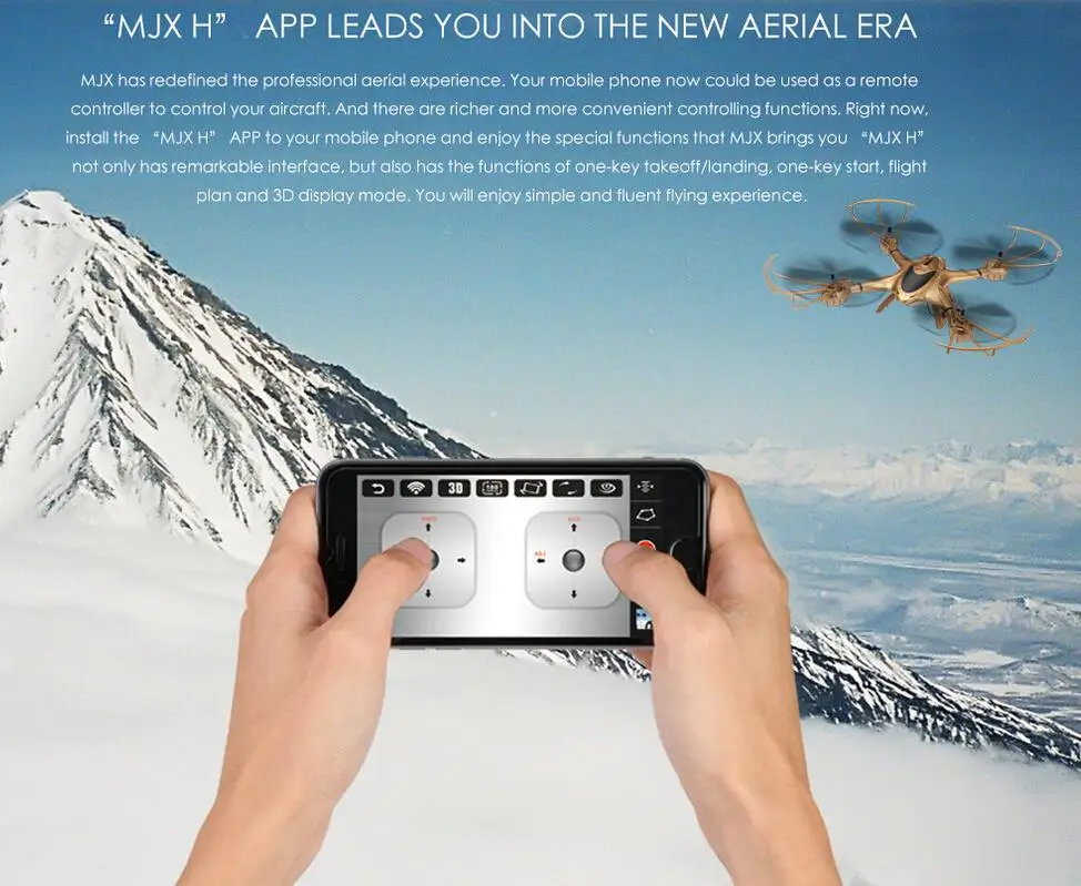 2016 Новый Дрон MJX X401H wifi FPV 0.3MP HD камера RC Квадрокоптер VS X101 X400 X6SW X600 X800 X5SW X5HW X5HC JJRC