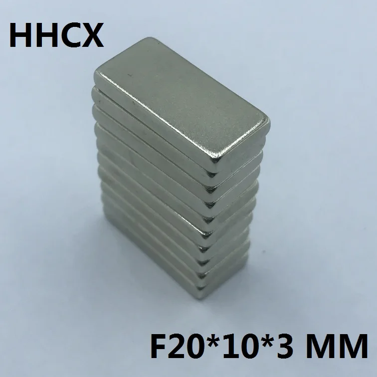 

10pcs/lot F 20x10x3 mm N35 Strong Square NdFeB Rare Earth Magnet 20*10*3 mm Neodymium Magnets 20mm x 10mm x 3mm