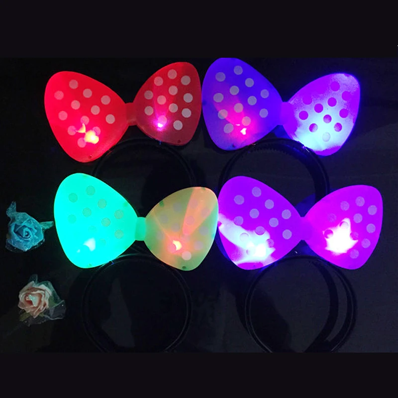 Glow LED Bow headband