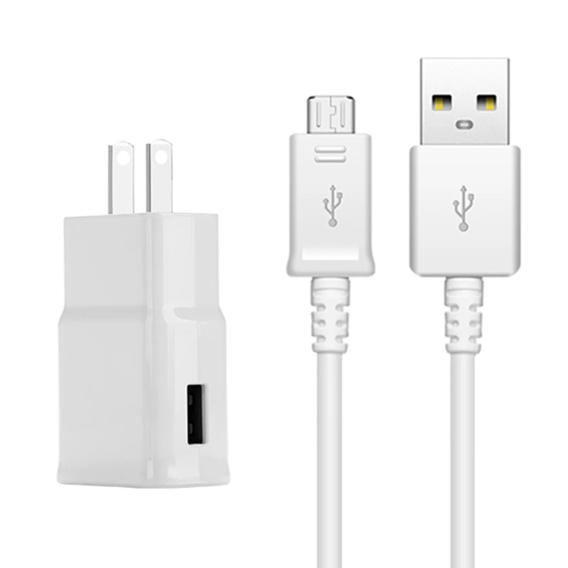 Комплект для путешествий Зарядное устройство USB+ микро usb кабель для зарядки samsung S7 S6 Edge+ S4 S3 Note2 Note4 Note5 Note Edge кабели для телефонов Android