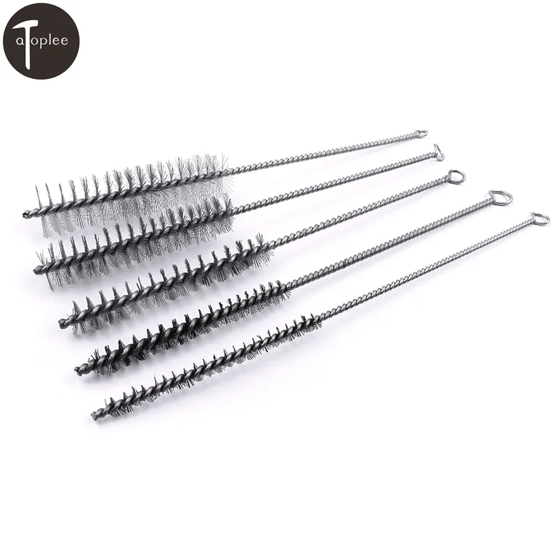 10pcs/Set 8/10/15/20/25mm Stainless Steel Wire Brush for Tubes