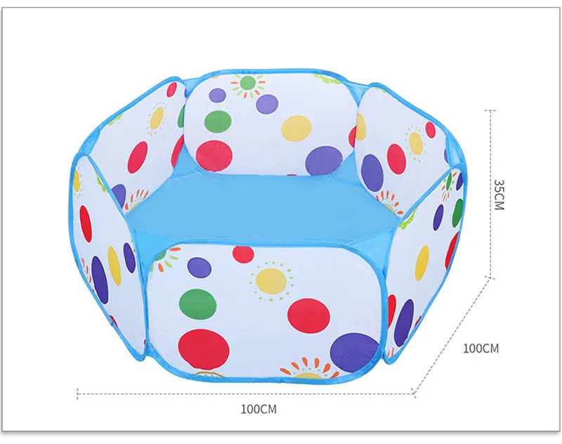 Детская портативная палатка, складывающаяся в помещении, синяя волна, морской шар, палатка, туннель, домашняя детская забор, метательный баскетбольный бассейн