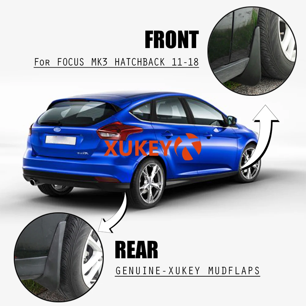 AX комплект Брызговики для Ford Focus 3 MK3 хэтчбек 2011- Брызговики 2013 2012