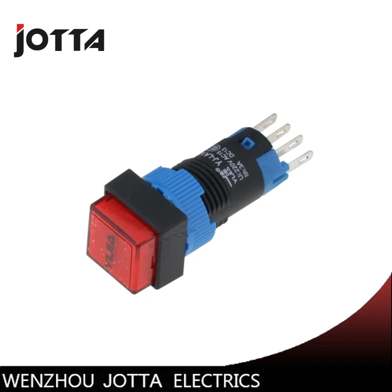 

LA12-11BNZS/F square maintained push button switch
