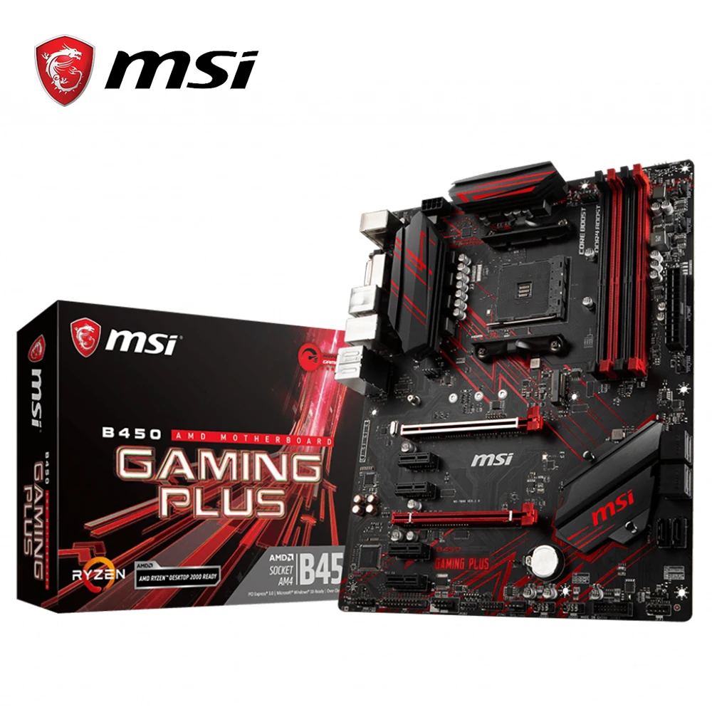 

MSI motherboard b450 tomahawk max amd ryzen 3rd cpu am4 gaming M.2 USB 3.1 4xDDR4 Crossfire ATX b450 brand new mainboard 2011
