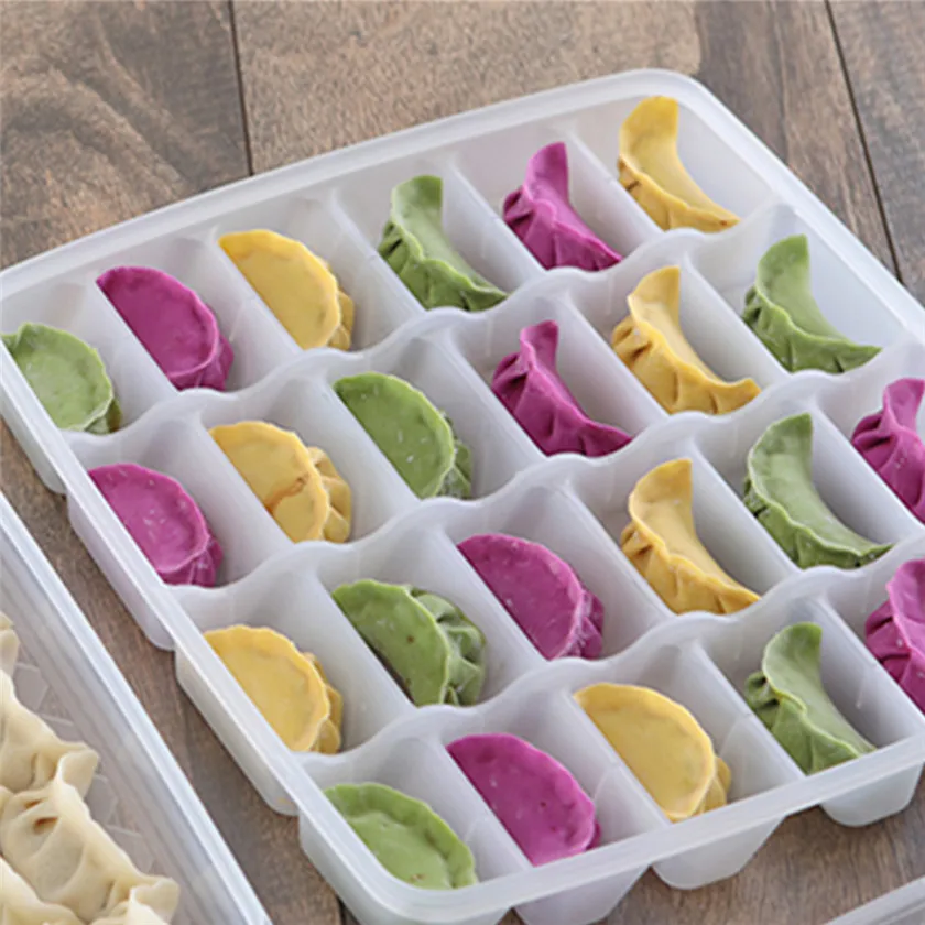 

2017 large Single Layer Refrigerator Food Dumplings Airtight Storage Container Plastic Box #1212