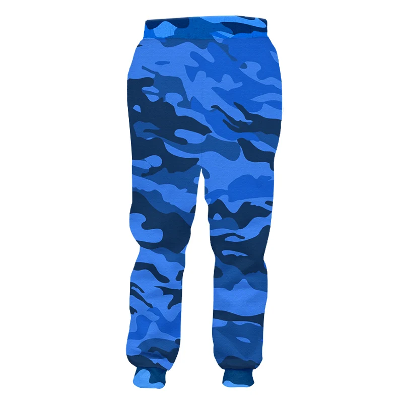 Punk 3D Camo Joggers Pants Men Women Closed Bottom Sweatpants Zipper Pockets Drawstring Casual Hip Hop Trousers for Gym Workout (2)