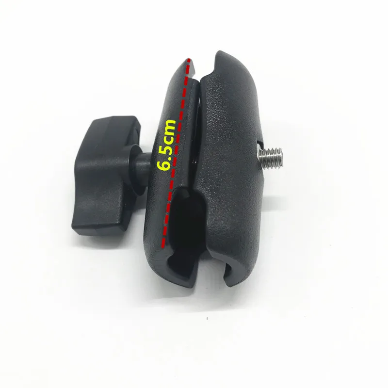 1pcs plastic arm 5,5 см 6,1 см 6,5 см/9 см; 9,4 см 9,5 каблуке 15 см, Алюминий или в пластиковом корпусе с двойной разъем руку для 1 дюйм шаровое Крепление основания для gopro hero7 - Цвет: 1pcs plastic arm