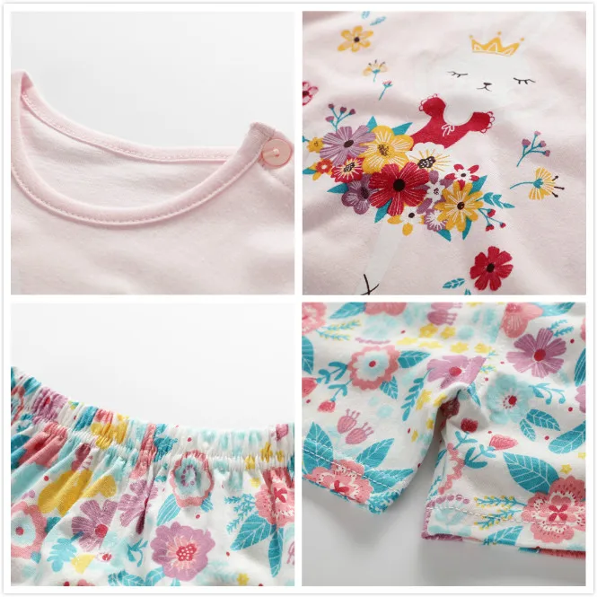 baby's complete set of clothing Summer Baby Short Sleeve for Clothing Boys Girls Cotton Suit for Children Two Clothes Sets for Babies Newborn Baby Girl Clothes newborn baby clothing set