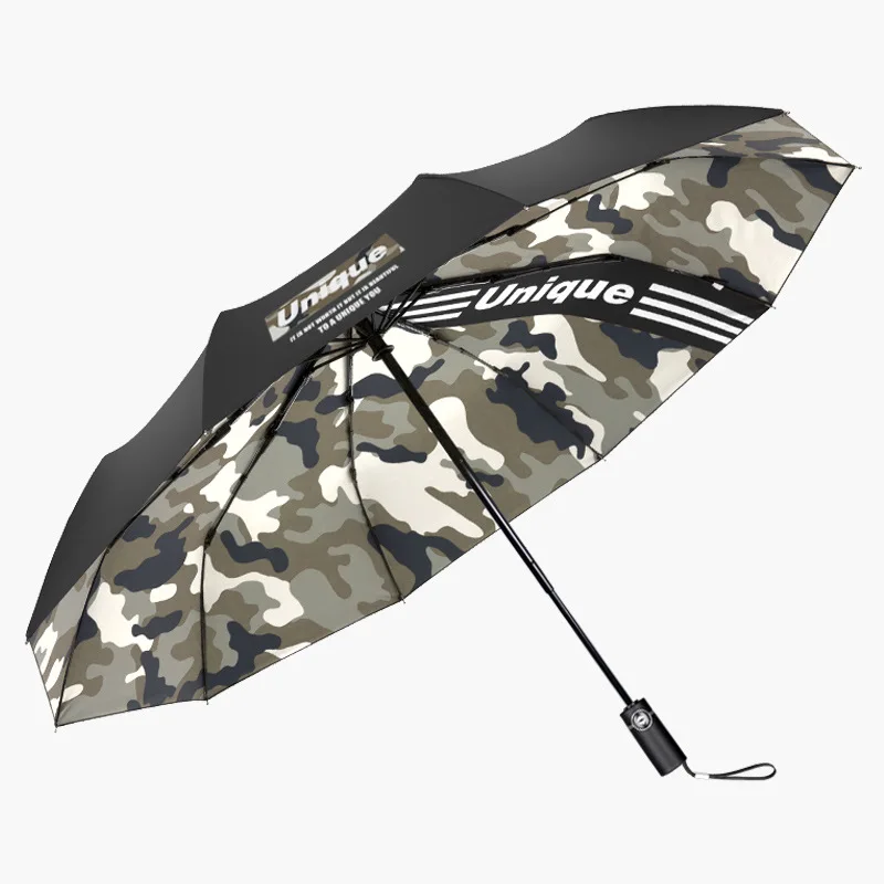 

Camouflage Men Umbrella Automatic Open Close Student Sun Umbrella Men Creative Large 3 Fold High Quality Umbrella Military U5B