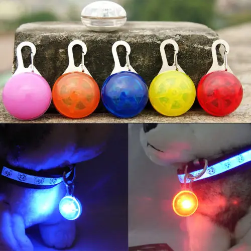 Pet Dog LED Flash Light Toys Colorful Blinker Dog toy Safety Flashing