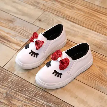 

Shoes for Girls single shoes princess bow shoes 2018 autumn new fashion comfortable children's non-slip casual shoes Tree Wrasse