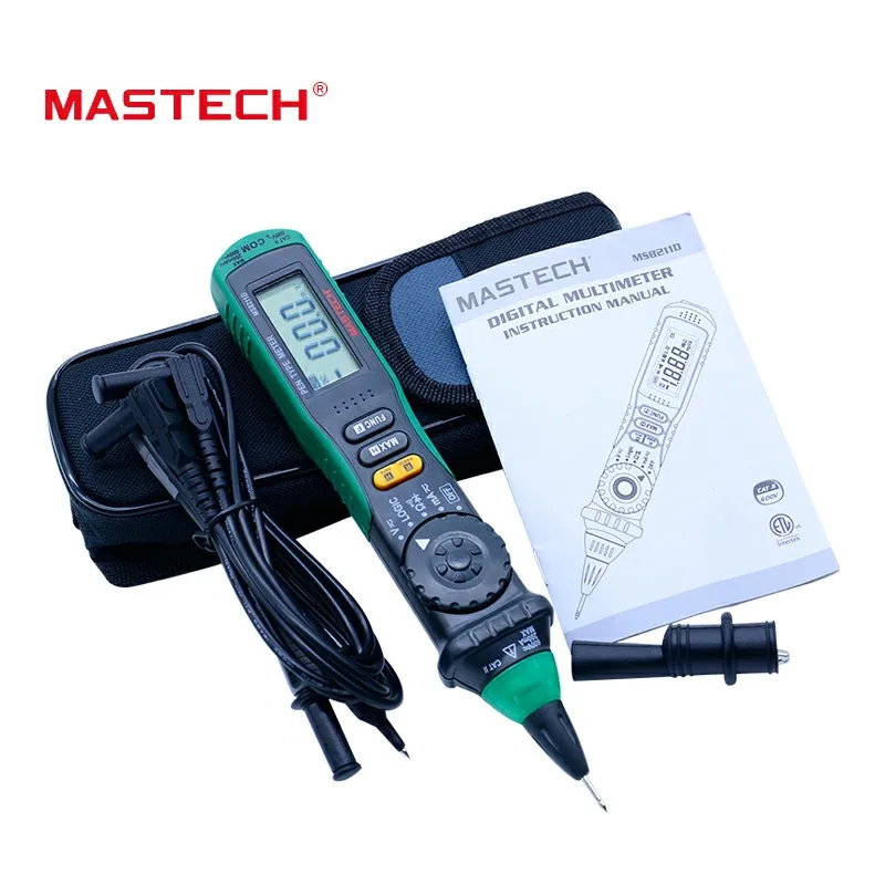 Цифровой мультиметр MasTech MS8211D в виде ручки DMM с автоматическим выбором диапазона