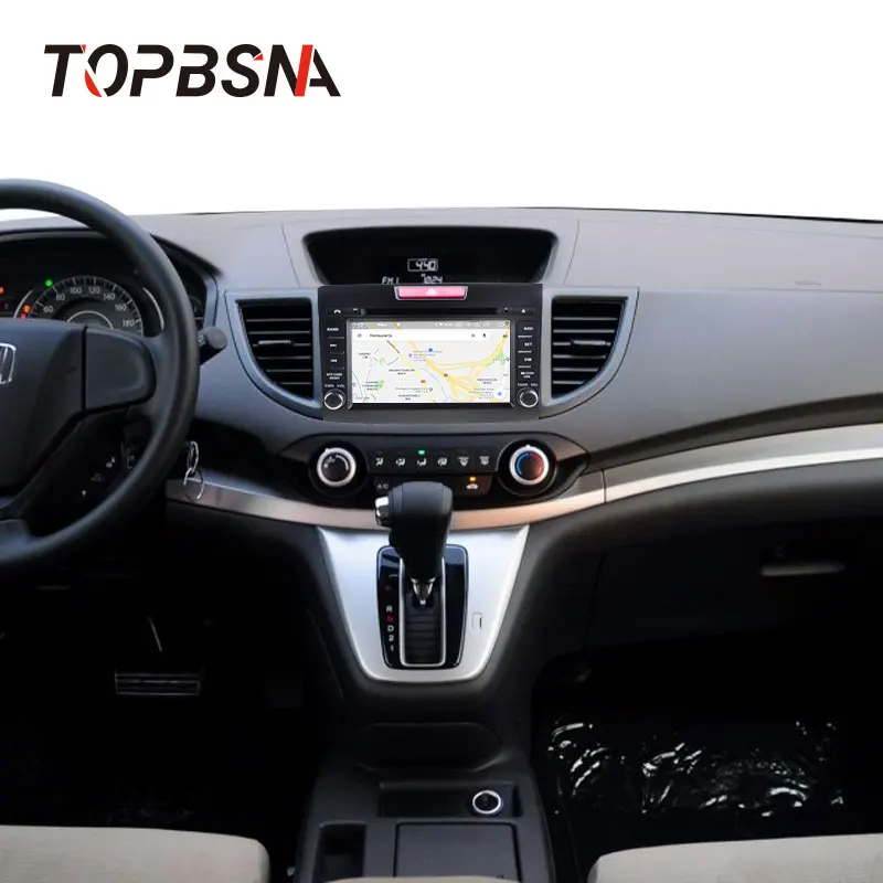 Автомобильный DVD мультимедийный плеер TOPBSNA Android 10 для Honda CRV CR V 2012 2016 GPS навигация 2