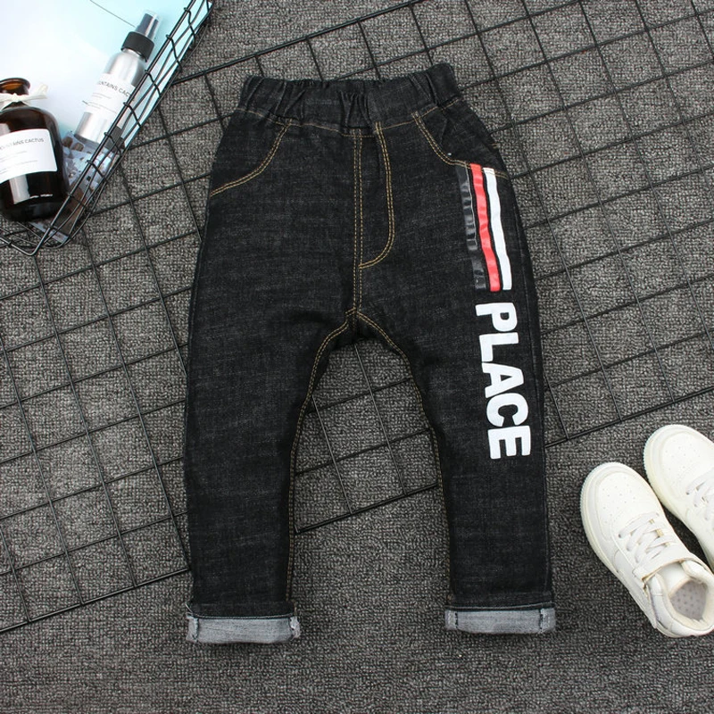 

IENENS Kids Baby Boys Jeans Long Pants Children Boy Casual Denim Long Pants Clothes Toddler Boy's Cowboy Trousers Fit 2-5Y