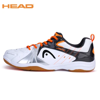 

HEAD Light Lace-up Badminton Shoes for Men Training Breathable Anti-Slippery Tennis Sneakers Professional Sport Shoes Men's