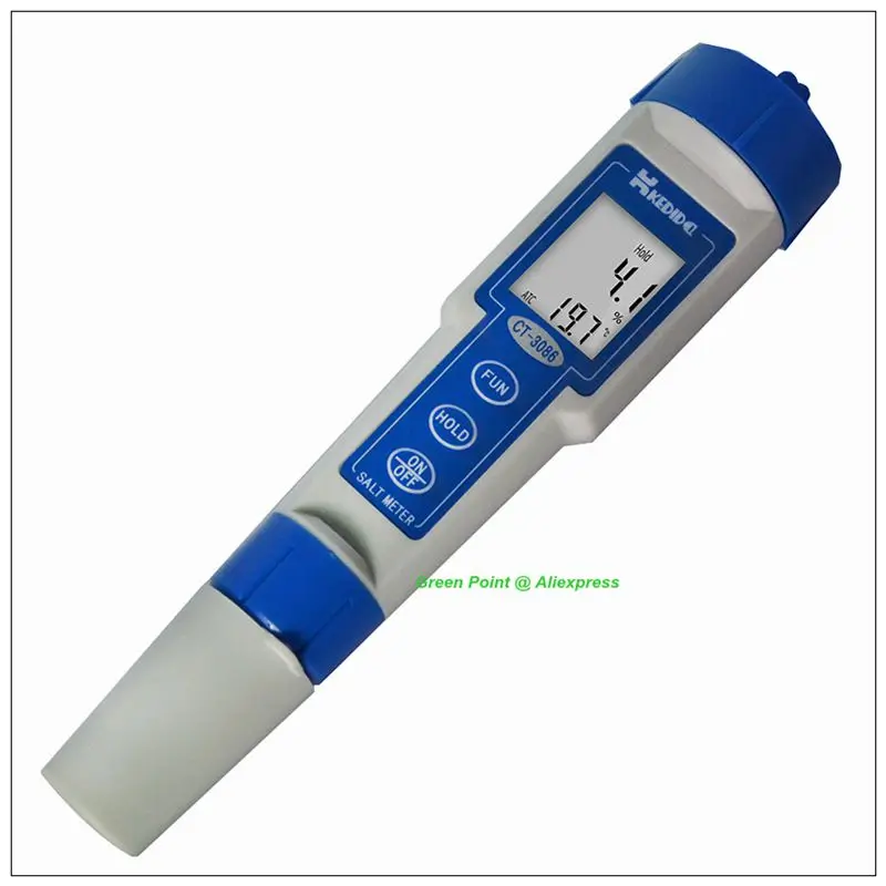 CT-3086 Salinometer Ручка стиль солености метр Цифровой бифункциональный портативный значение солевой тестер Портативный счетчик соли