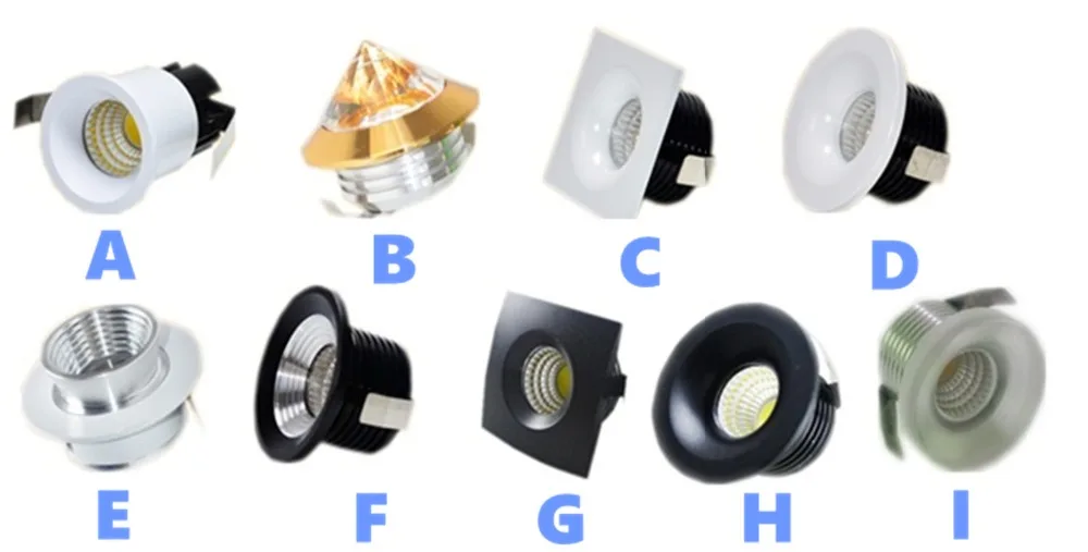 

LED Downlights with driver 3W COB Mini Spot Recessed Dimmable Down Lamp for Cabinet AC85-265V Home Lights for showcase