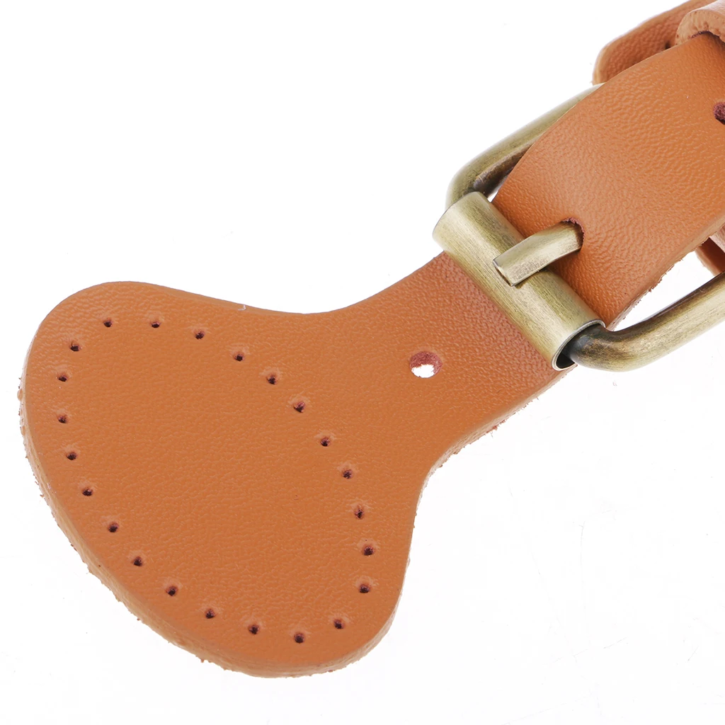 2 Sets Sew on Leather Snap Buckle Replacement Bag Fastener Making DIY Brown