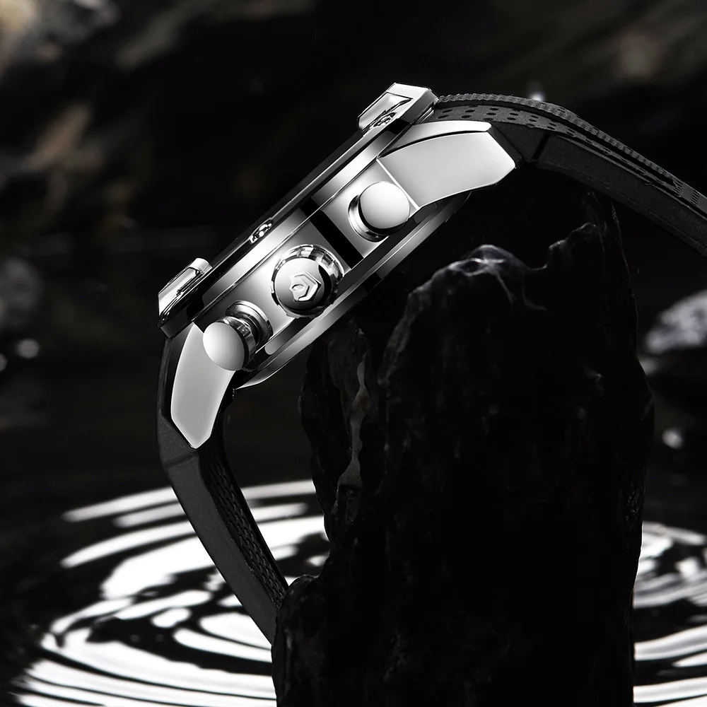 WEIDE мужской спортивный люксовый бренд силиконовый ремешок военный кварцевый