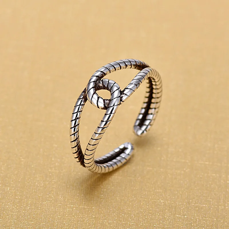 Retro-Vintage-925-Sterling-Silver-Hand-Open-Finger-Open-Cross-Rings-for-Women-Sterling-Silver-Jewelry