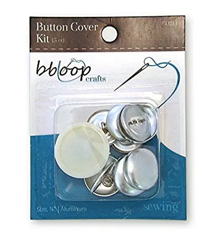 

Bbloop Button Cover Kit. 5 Count. 3/4 inch dia.