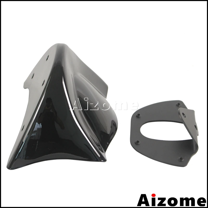 Front Chin Spoiler Air Dam Fairing Fits Harley Dyna Wide Glide Street Bob 06-Up