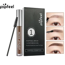 Popfeel макияж глаз Тушь для бровей+ бровей кисточки чёрный; коричневый гель для бровей водостойкие гладкие карандаш для бровей tool kit BD035