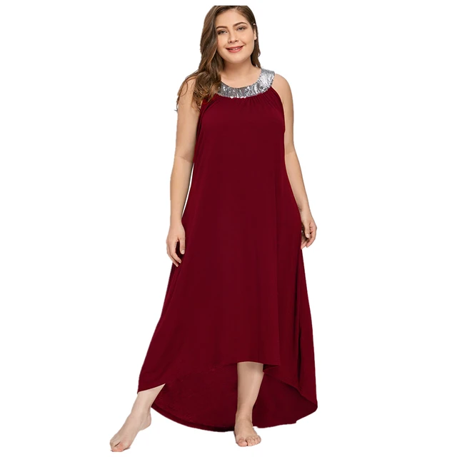 wine colored plus size dress