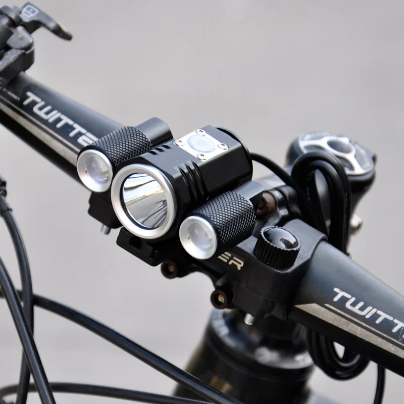 Excellent Bicycle Accessories Aluminum Alloy Front Lamp Handlebar Frame Light T6+2*XPE2 Waterproof LED Bike Bicycle 0 Excellent Bicycle Accessories Aluminum Alloy Front Lamp Handlebar Frame Light T6+2*XPE2 Waterproof LED Bike Bicycle 0