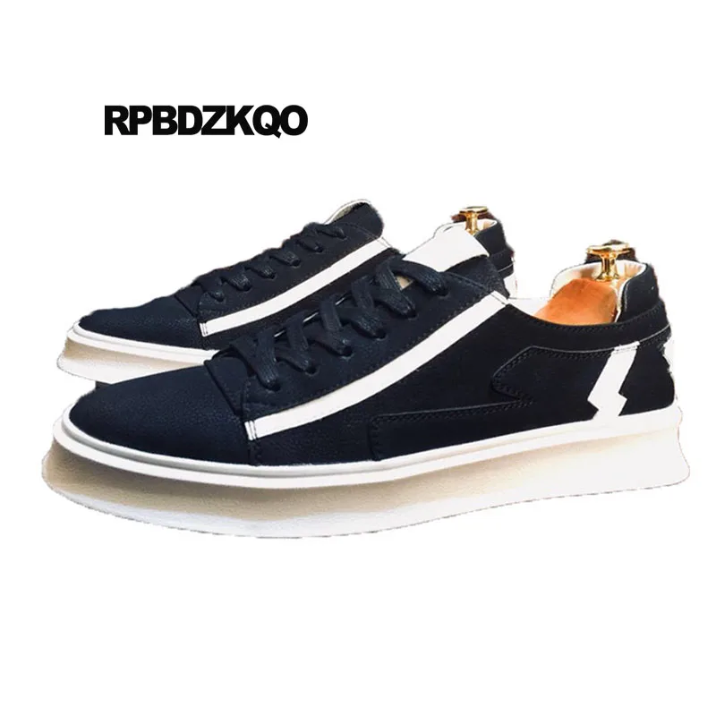 

Platform Trainers Designer Black Shoes Brand Famous Skate Casual Lace Up Runway Sneakers Creepers Men 2018 Spring Street Style