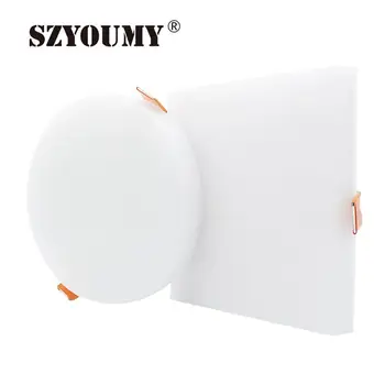

SZYOUMY Brightness Rimless backlit LED Panel Downlight Round 10W 18W 24W 36W Square LED Ceiling Light AC 85-265V 20PCS