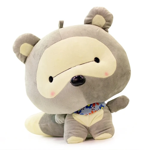 big stuffed raccoon