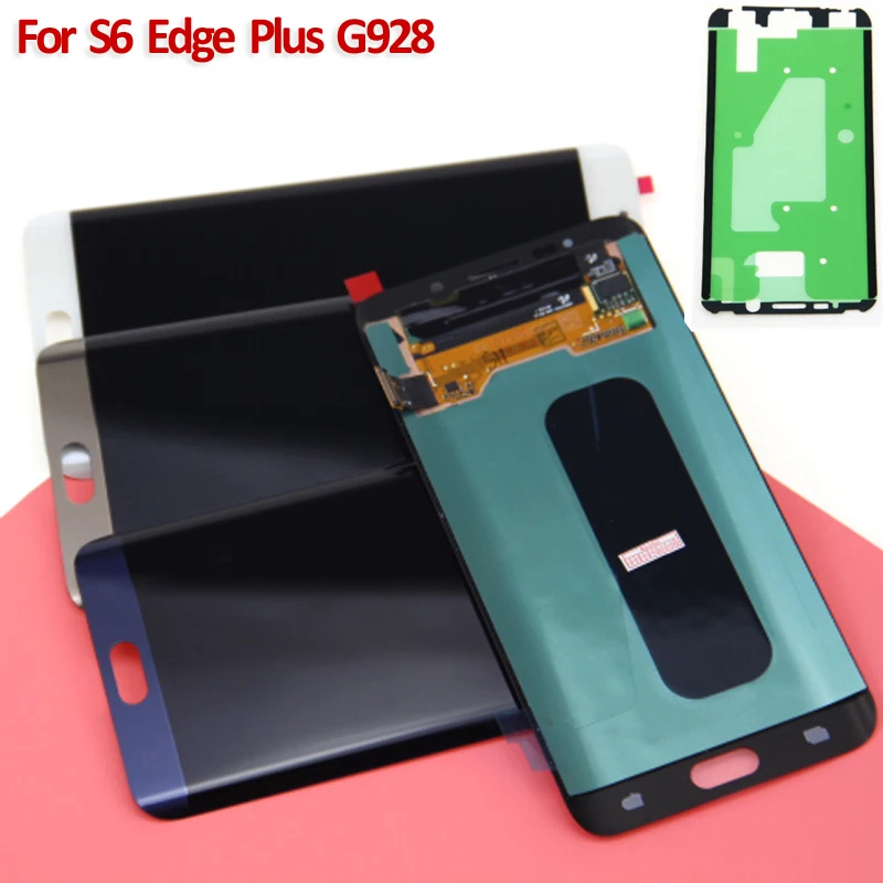S6 Edge Plus Экран для samsung Galaxy S6 Edge Plus G928 G928F ЖК-дисплей Дисплей Сенсорный экран планшета полная сборка 5," синий