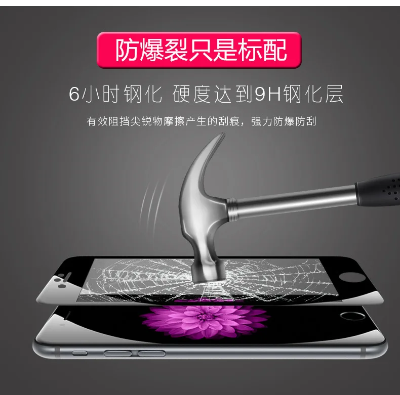 30 шт./лот 0 2 мм для iPhone 6 plus/6s plus 3D полное покрытие Высококачественная защита экрана