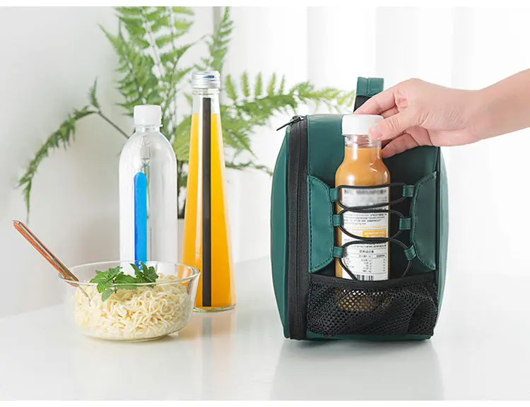 Женская и мужская Портативная сумка-холодильник для обеда с изоляцией, Термосумка для еды, сумка для пикника, фруктовый напиток, Bento Box, аксессуары, принадлежности