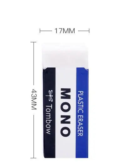 2x TOMBOW моно пластиковый ластик PE-01A PE-03A Японии - Цвет: 43x17mm