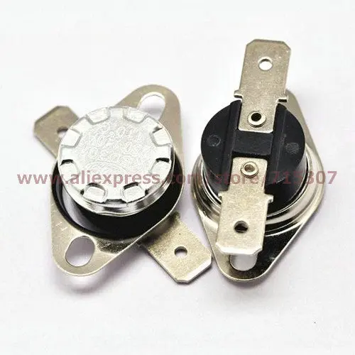 

PHISCALE 5pcs Temperature Switch KSD301 thermostat switch 110C degree 10A 250V Normal Open Thermal Protector