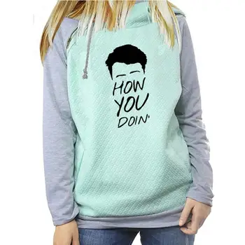 

2018 New Fashion HOW YOU DOIN Print Hoodies Women Tops Corduroy Casual Loog Sleeve Funny Pattern Creative Pullovers Female