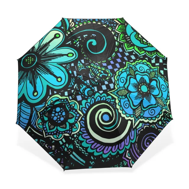 Flower Pattern Compact Travel Umbrella Anti Uv Protective Parasol Flower Pattern Compact Travel Umbrella Anti Uv Protective Parasol Upf 50 Sun Block