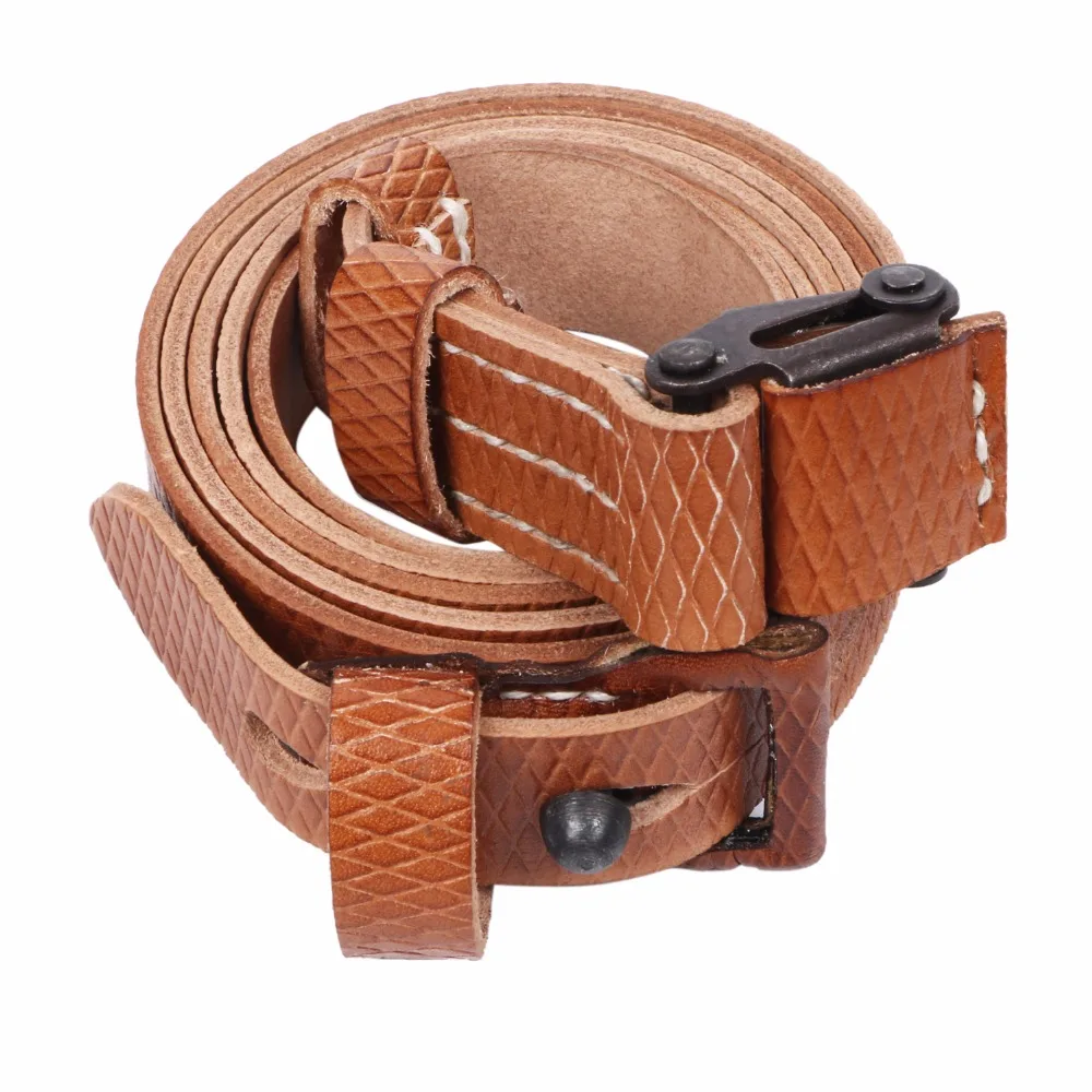 

WWII GERMAN 98K K98 BROWN LEATHER RIFLE SLING