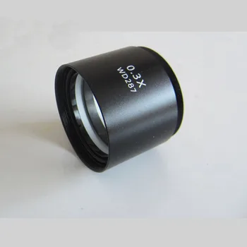 

0.3 X Barlow Lens Auxiliary Objective Lens Stereo Microscope Objective Barlow Attachment W.D 287mm Free Shipping
