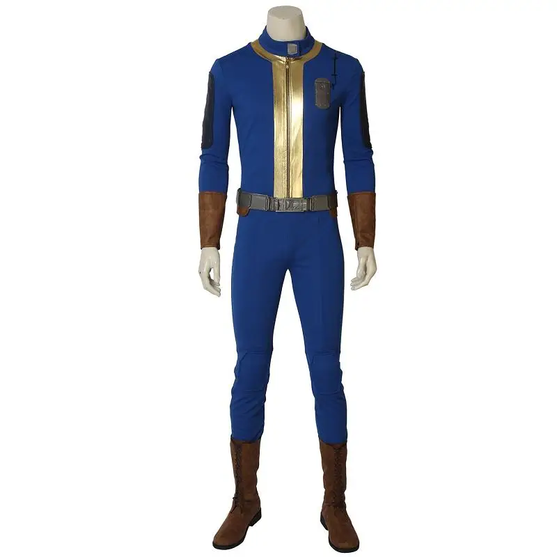 

Hot Game Fallout 4 Fallout 76 Vault 76 Cospaly Sole Survivor Deacon Costume Halloween Outfit Full Set with Boots Custom Made