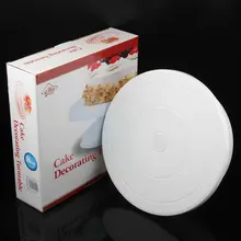 AMW 11 дюймов круглая подставка для торта вращающаяся пластиковая вращающаяся подставка для украшения торта инструменты для выпечки