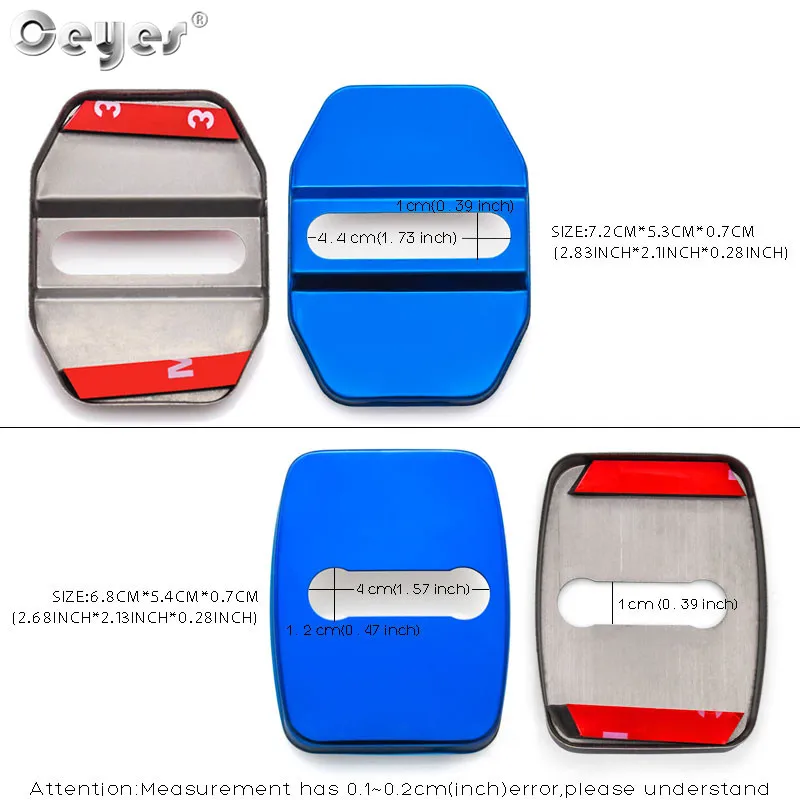 Ceyes Car Styling Door Lock Cover Accessories Case For Bmw M E60 E39 E36 E30 X5 E53 1 2 5 7 Series G30 E34 E92 Auto Emblems car door lock cover car door cover